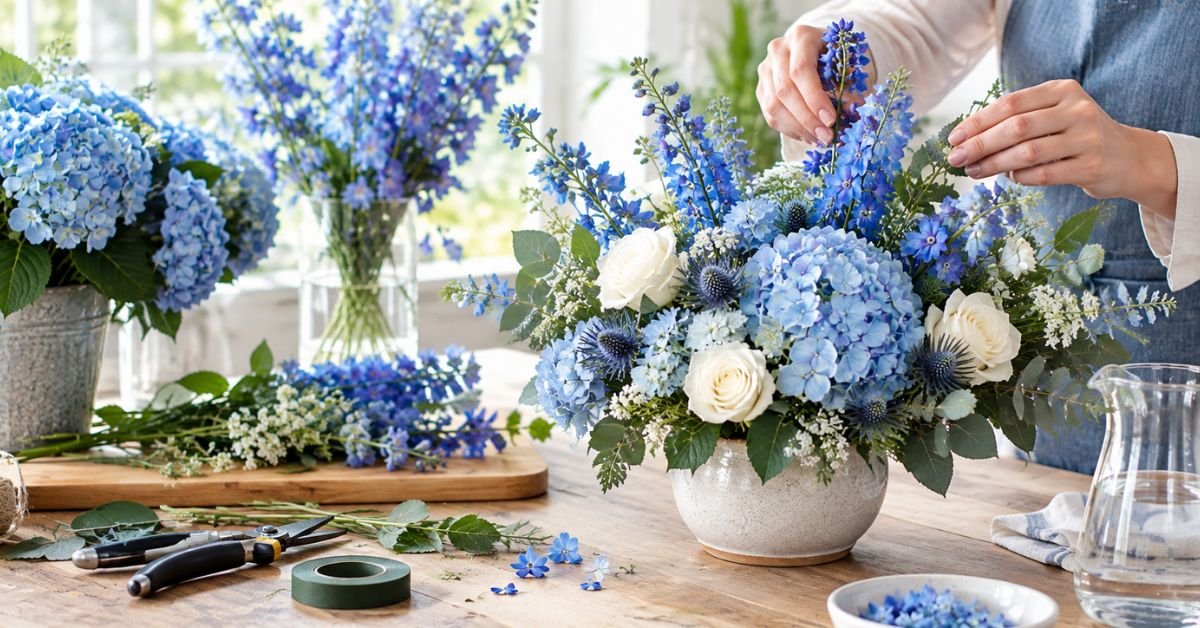 Step by Step Guide to Assembling Your Blue Arrangement (1)